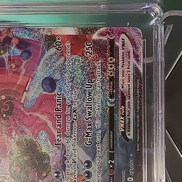 Gengar VMAX Fusion Strike 271/264 Holo Secret Rare Pokémon TCG CGC 10 Sub Grades - Picture 5 of 6